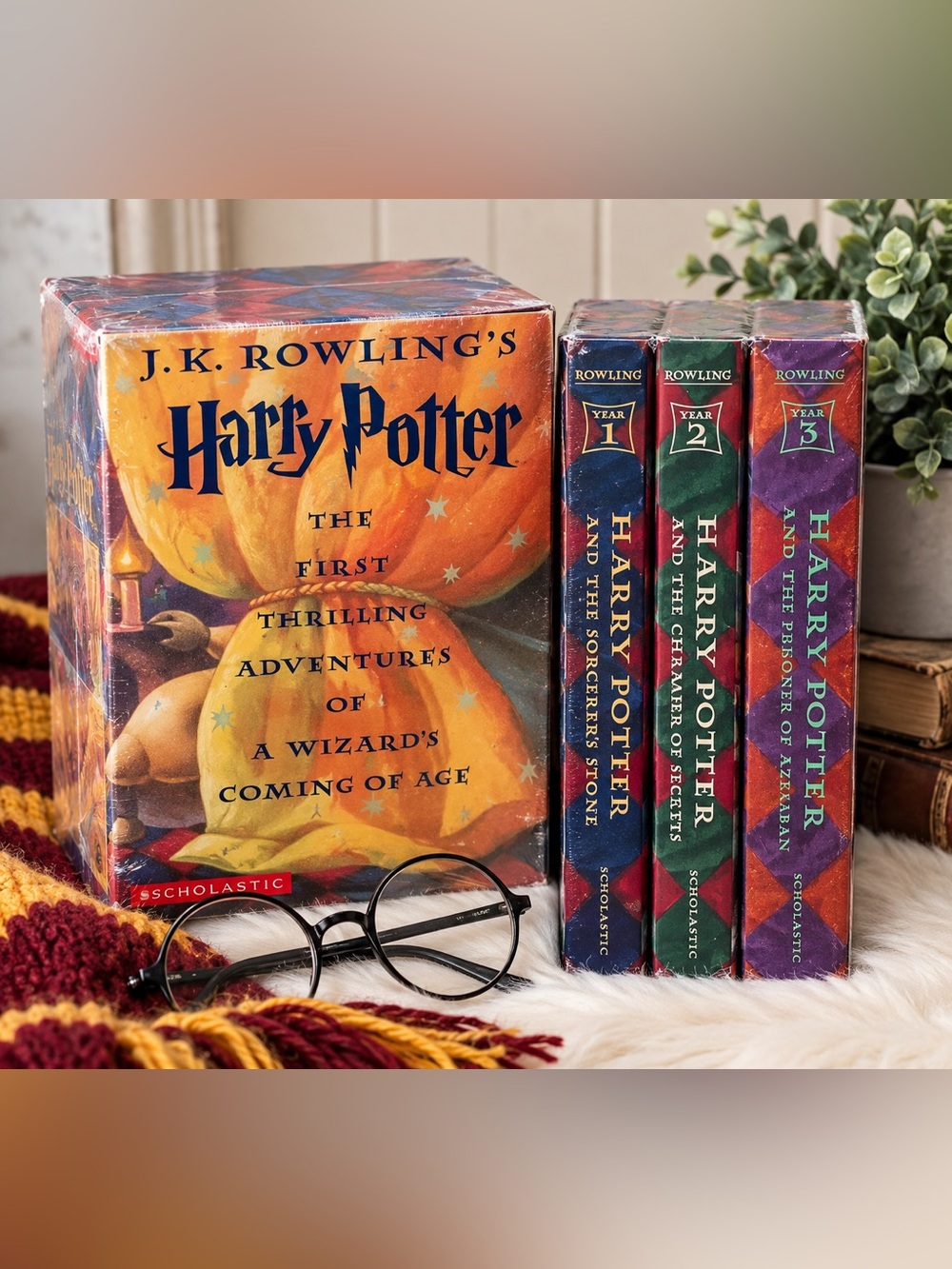 Harry Potter Collection First 3 Years at Hogwarts Scholastic 3 Book Box Set